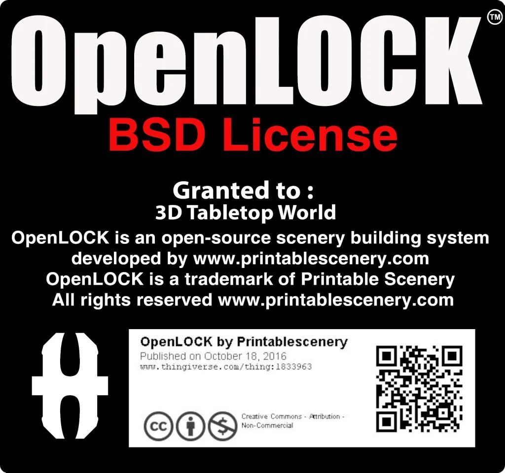 3D Tabletop World OpenLOCK Licence